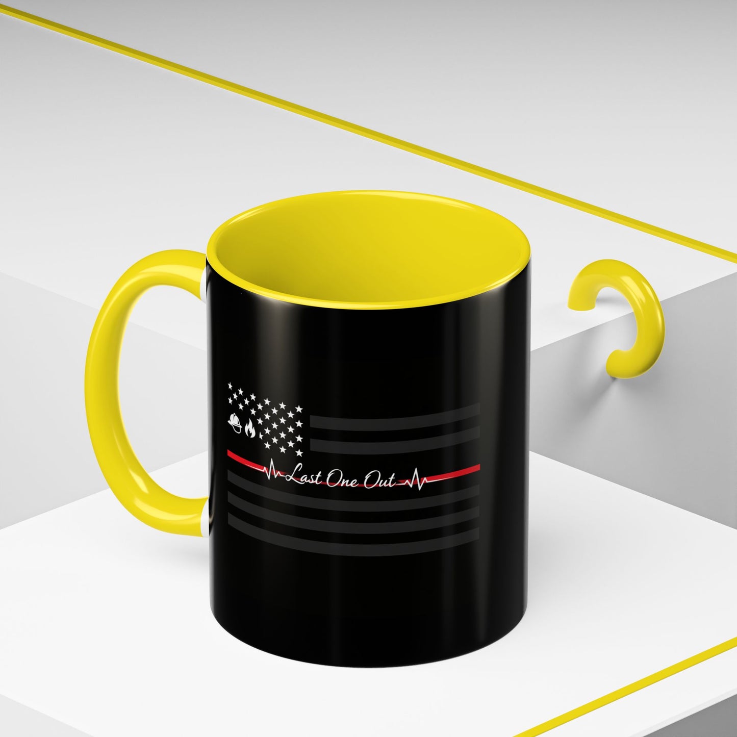 Thin Red Line 2-Tone Coffee Mug