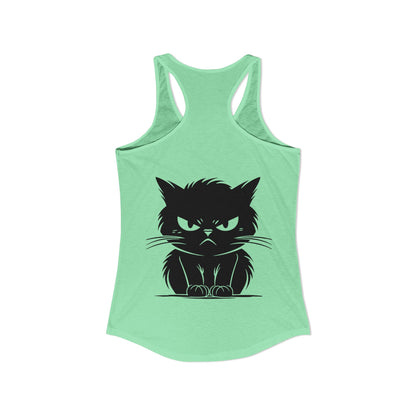 Angry Cat Women's Racerback Tank