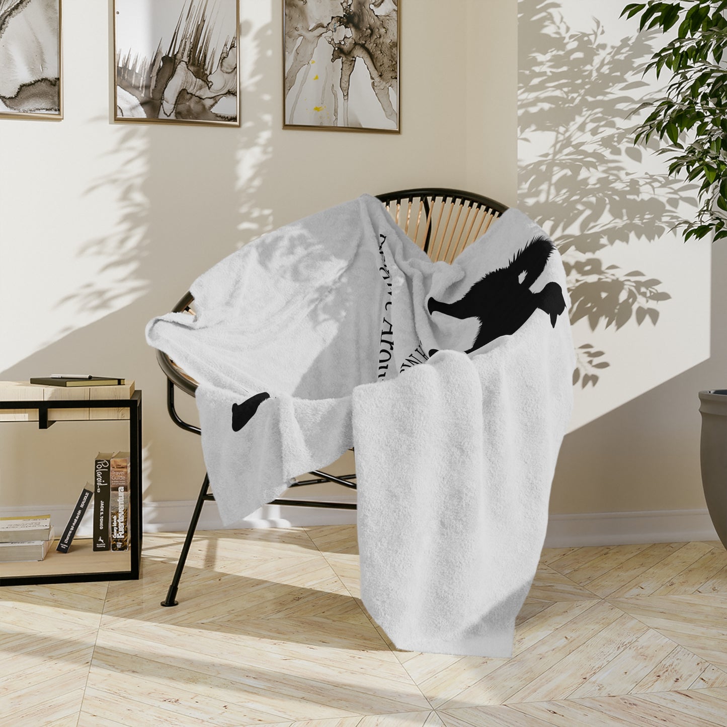 Matter Of Fact Malamute Velveteen Microfiber Blanket