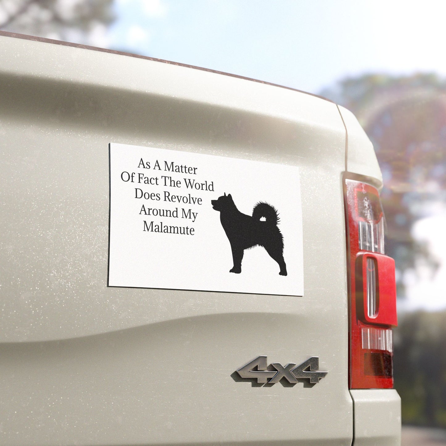 Matter Of Fact Malamute Indoor/Outdoor Magnet