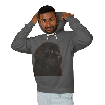 Newfie Head Unisex Lightweight Hoodie