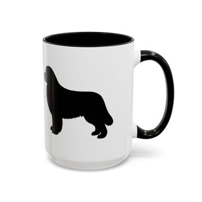 Newfie Silhouette 2-Tone Coffee Mug
