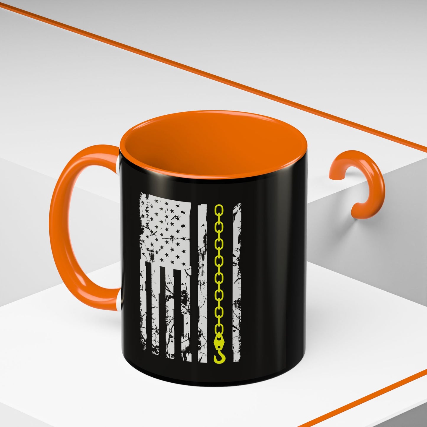 Thin Yellow Line 2-Tone Coffee Mug