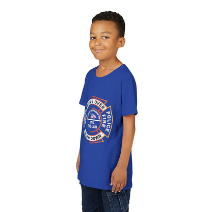 Let First Responders Live Youth Unisex Short Sleeve Crewneck Tee