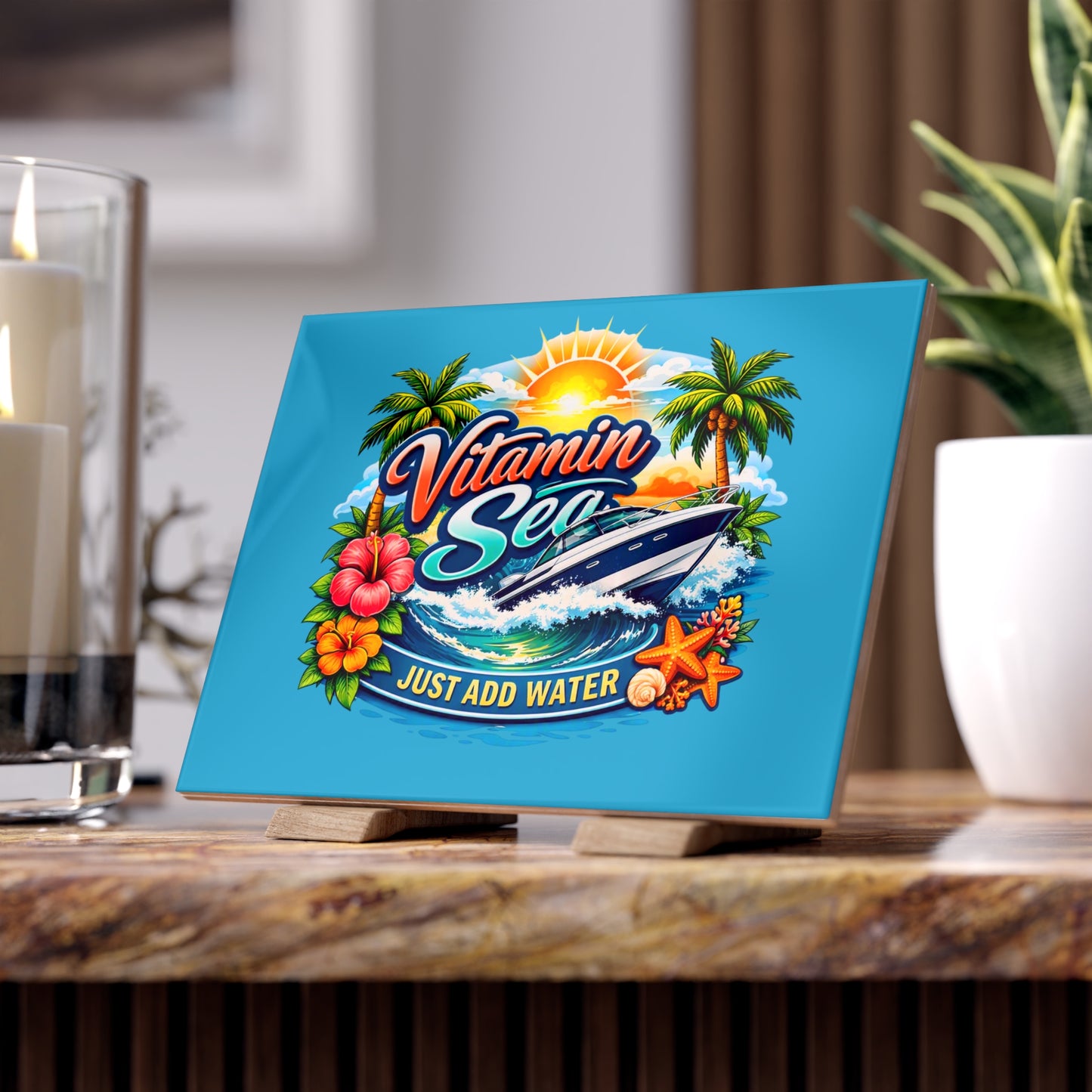 Vitamin Sea Ceramic Photo Tile