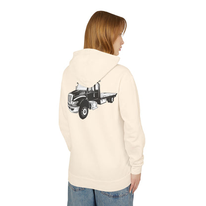 Flatbed Tow Truck Unisex Lightweight Hoodie