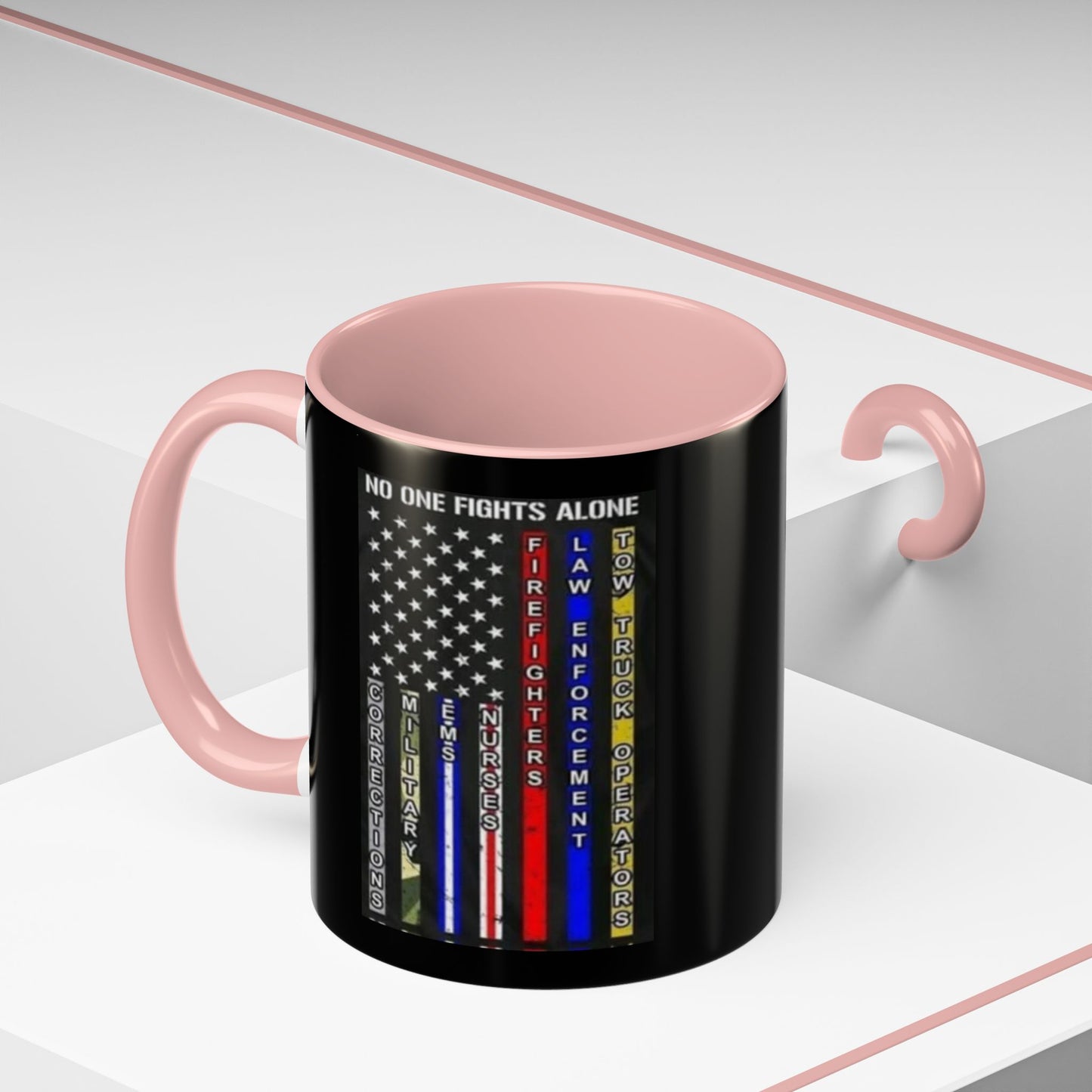No One Fights Alone 2-Tone Coffee Mug