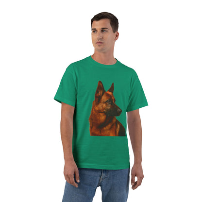 German Shepherd Head Men's Short-Sleeve Crewneck Tee