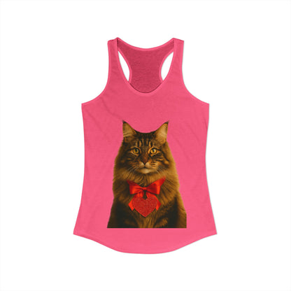 Cupid's Companion Cat Women's Racerback Tank
