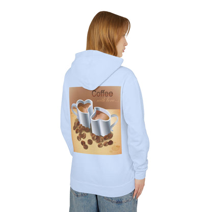 Coffee With Love Unisex Lightweight Hoodie
