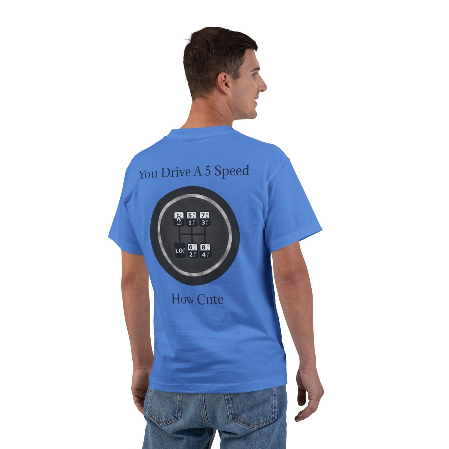 5 Speed How Cute Men's Short-Sleeve Crewneck Tee