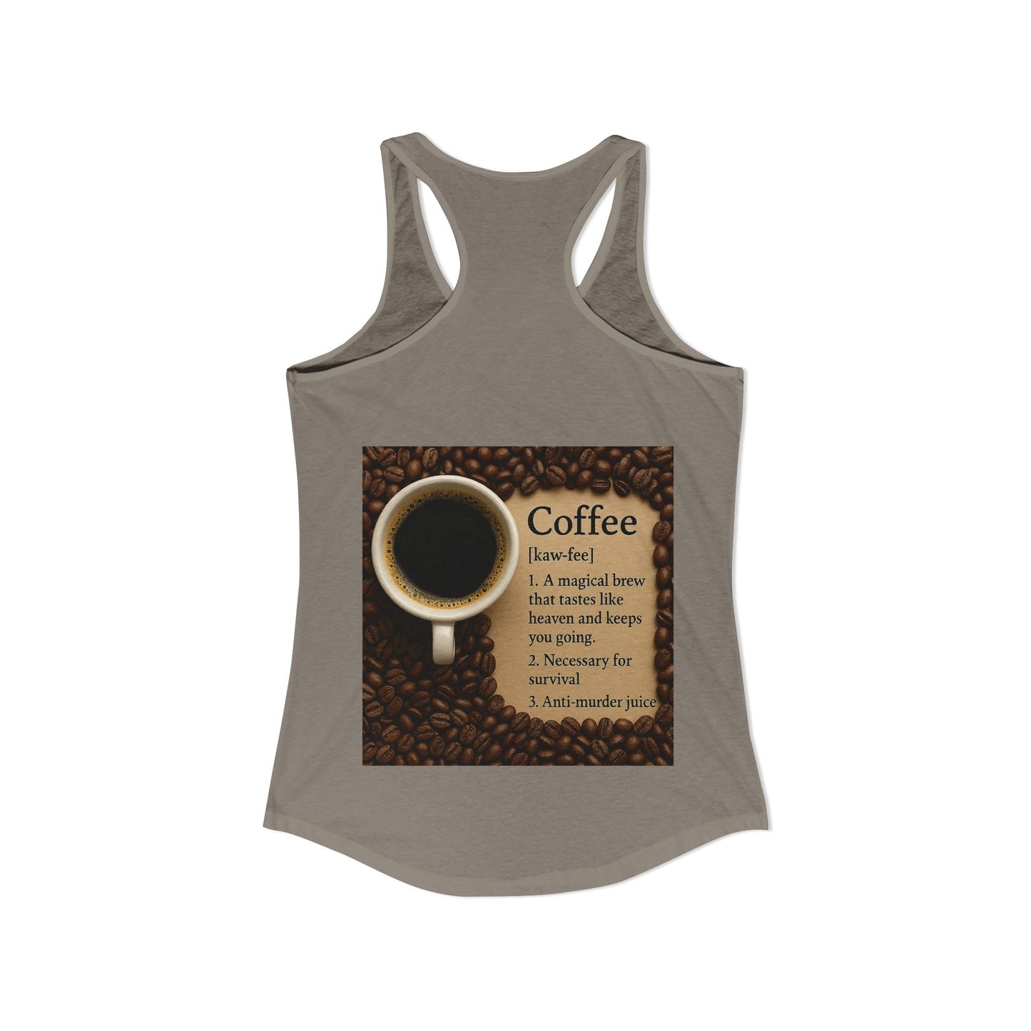 Coffee Definition Women's Racerback Tank