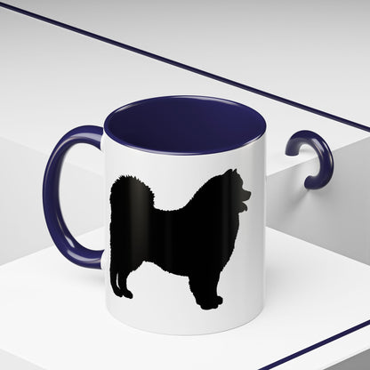 Samoyed Silhouette 2-Tone Coffee Mug