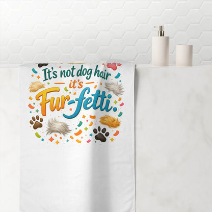 Fur-Fetti Dog Mink-Cotton  Beach Towel