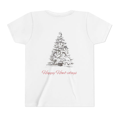 Happy Howl-idays Youth Unisex Short Sleeve Crewneck Tee