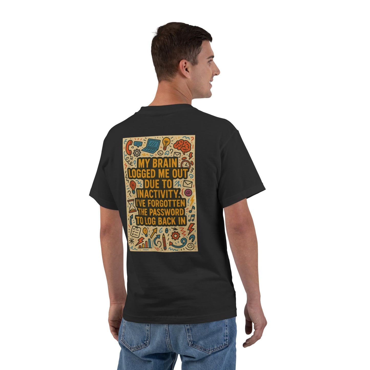 Logged Out Men's Short-Sleeve Crewneck Tee