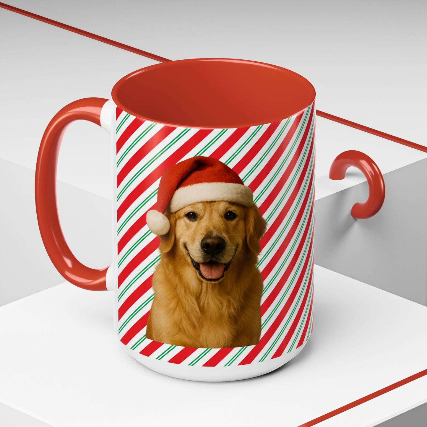 Santa Paws Golden 2-Tone Coffee Mug