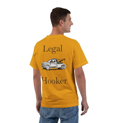 Legal H**ker Wheel Lift Tow Truck Men's Short-Sleeve Crewneck Tee