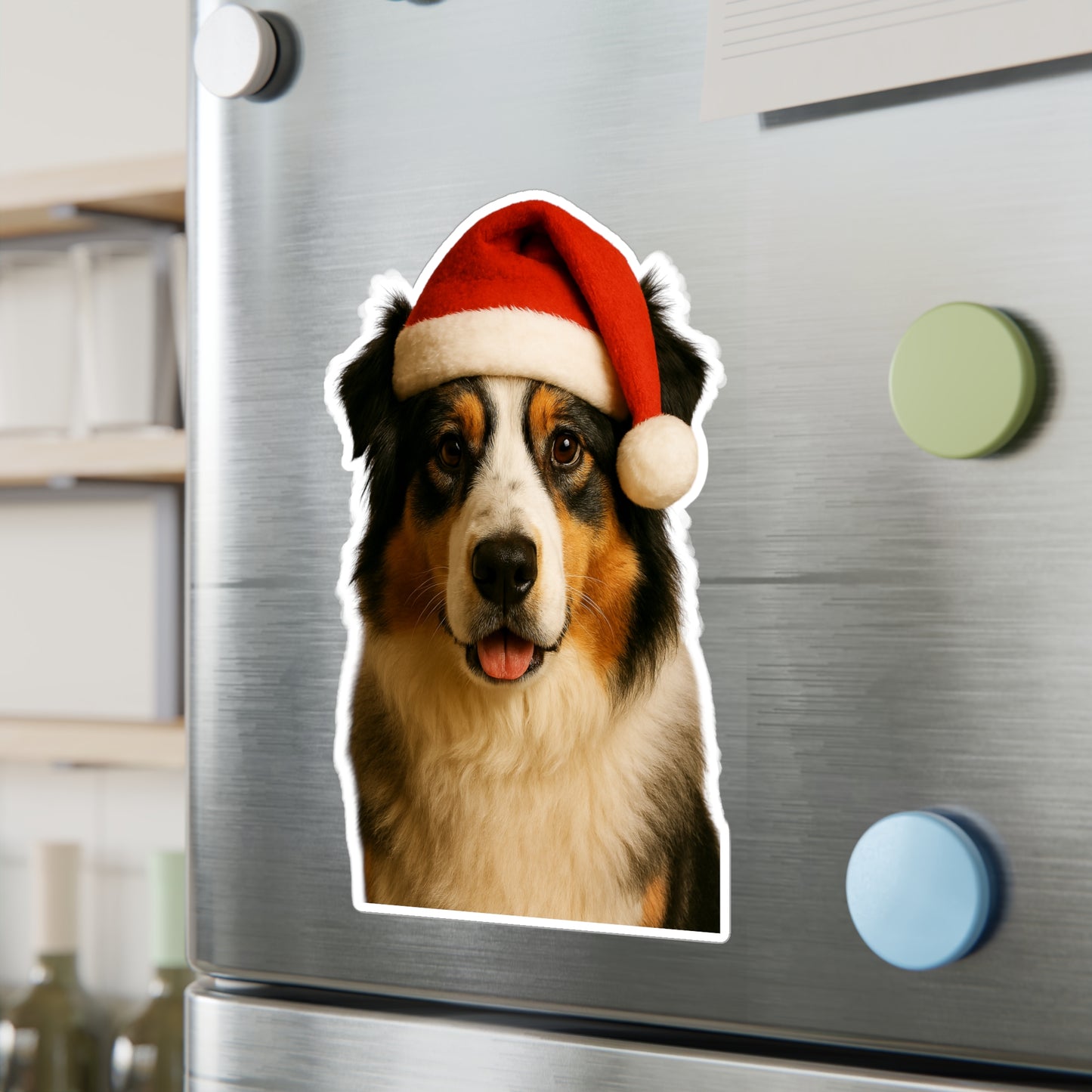Santa Paws Aussie Vinyl Decal