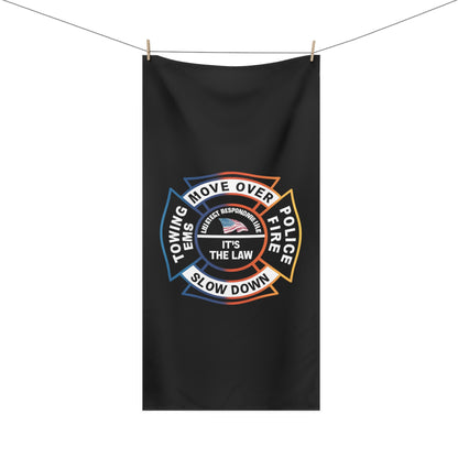 Let First Responders Live Mink-Cotton  Beach Towel