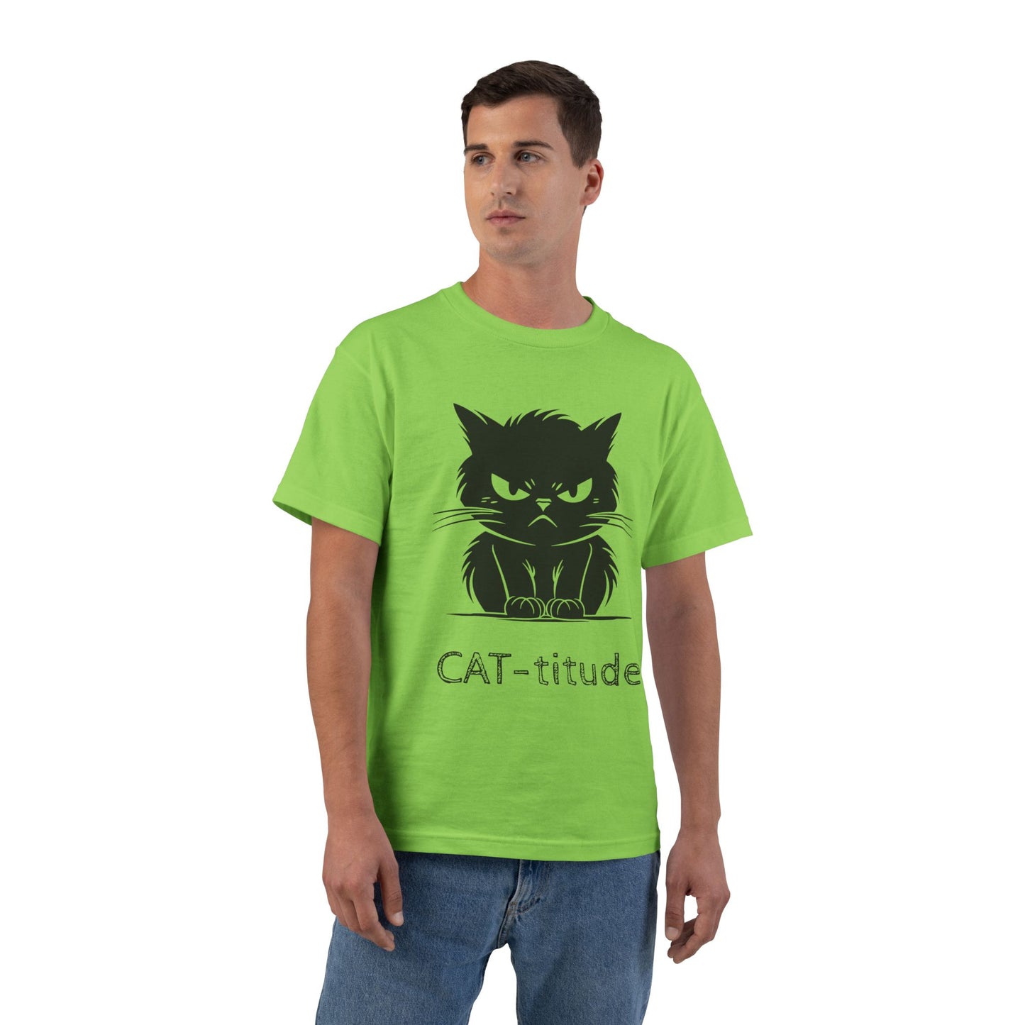 CAT-titude Men's Short-Sleeve Crewneck Tee