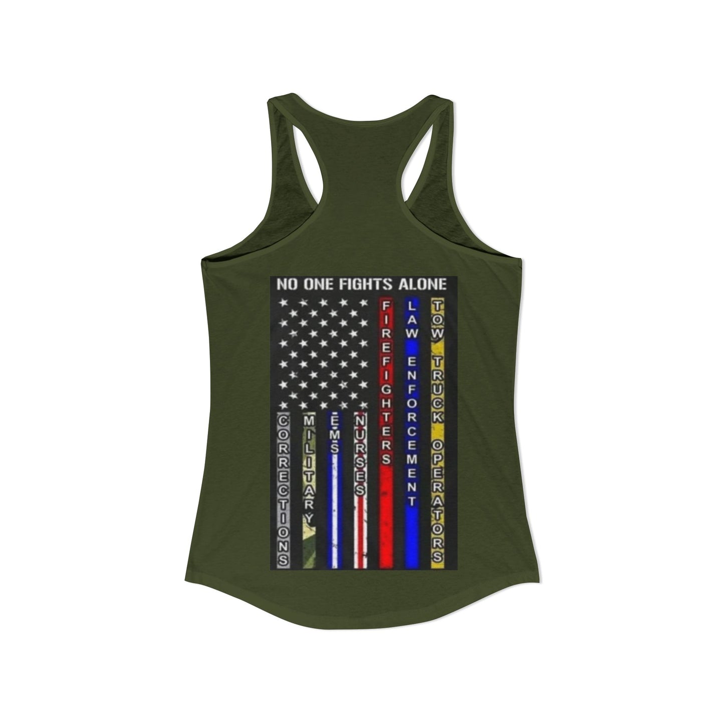 No One Fights Alone Women's Racerback Tank
