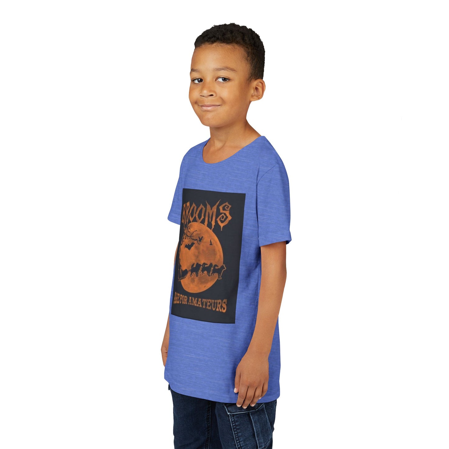 Brooms Are For Amateurs Youth Unisex Short Sleeve Crewneck Tee