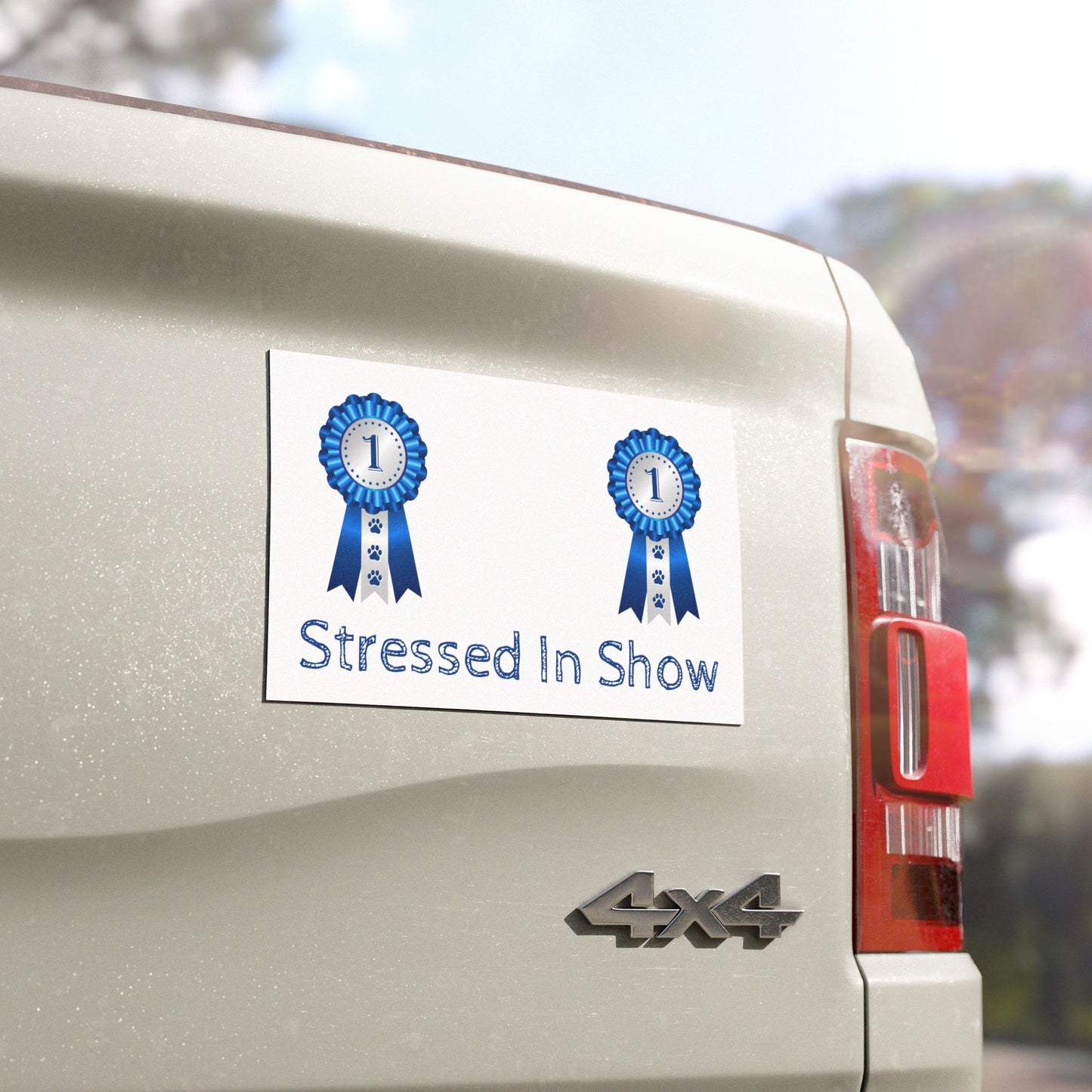 Stressed In Show Indoor/Outdoor Magnet
