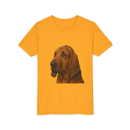 Bloodhound Head Youth Unisex Short Sleeve Crewneck Tee