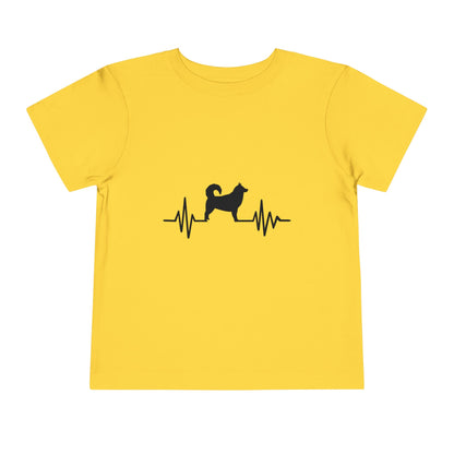 My Heart Beats For Malamutes Toddler Unisex Short Sleeve Crewneck Tee