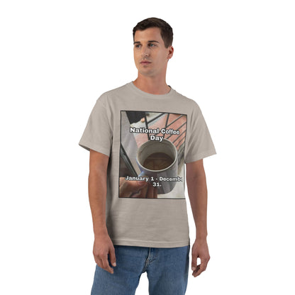 National Coffee Day Men's Short-Sleeve Crewneck Tee