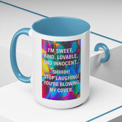 Blowing My Cover 2-Tone Coffee Mug