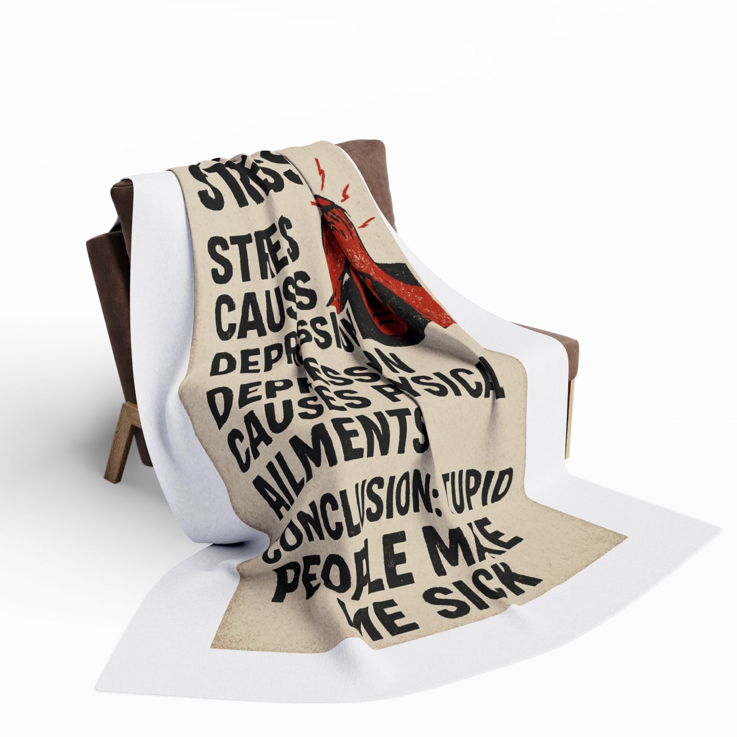 Stupid People Arctic Fleece Blanket