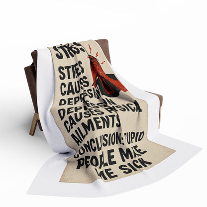 Stupid People Arctic Fleece Blanket
