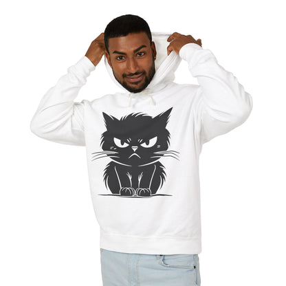 Angry Cat Unisex Lightweight Hoodie