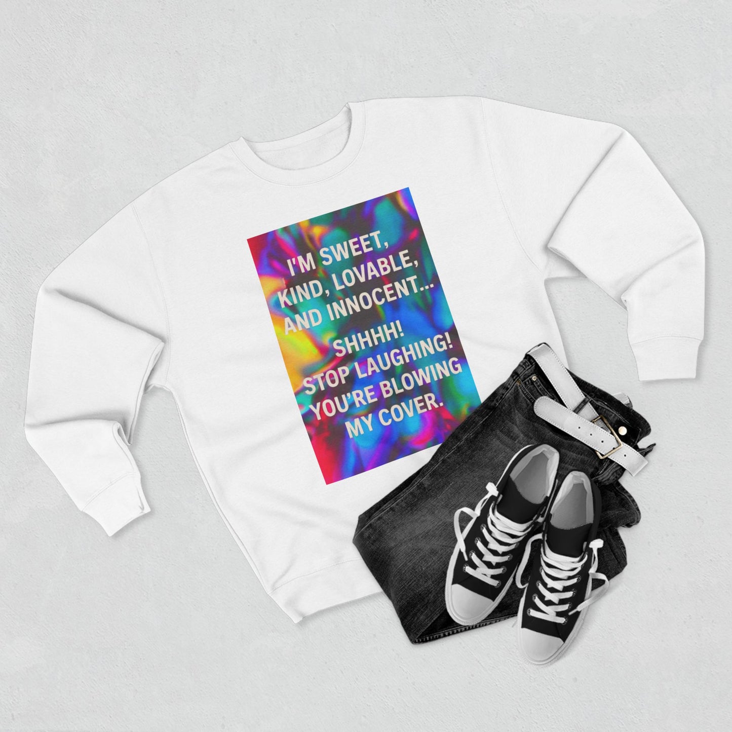Blowing My Cover Unisex Crewneck Sweatshirt