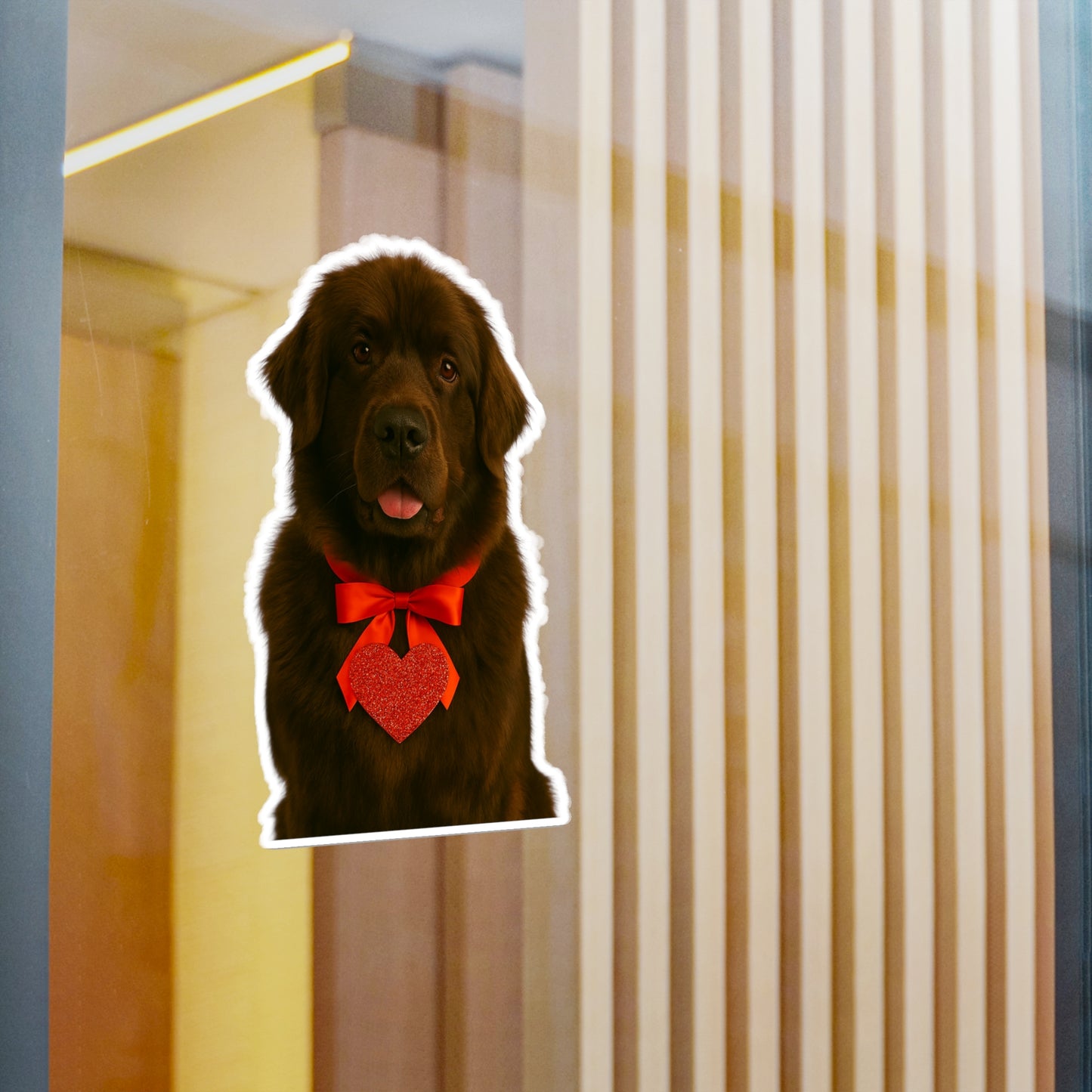 Cupid's Companion Newfie Vinyl Decal
