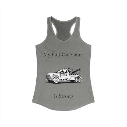 Pull Out Wheel Lift Tow Truck Women's Racerback Tank