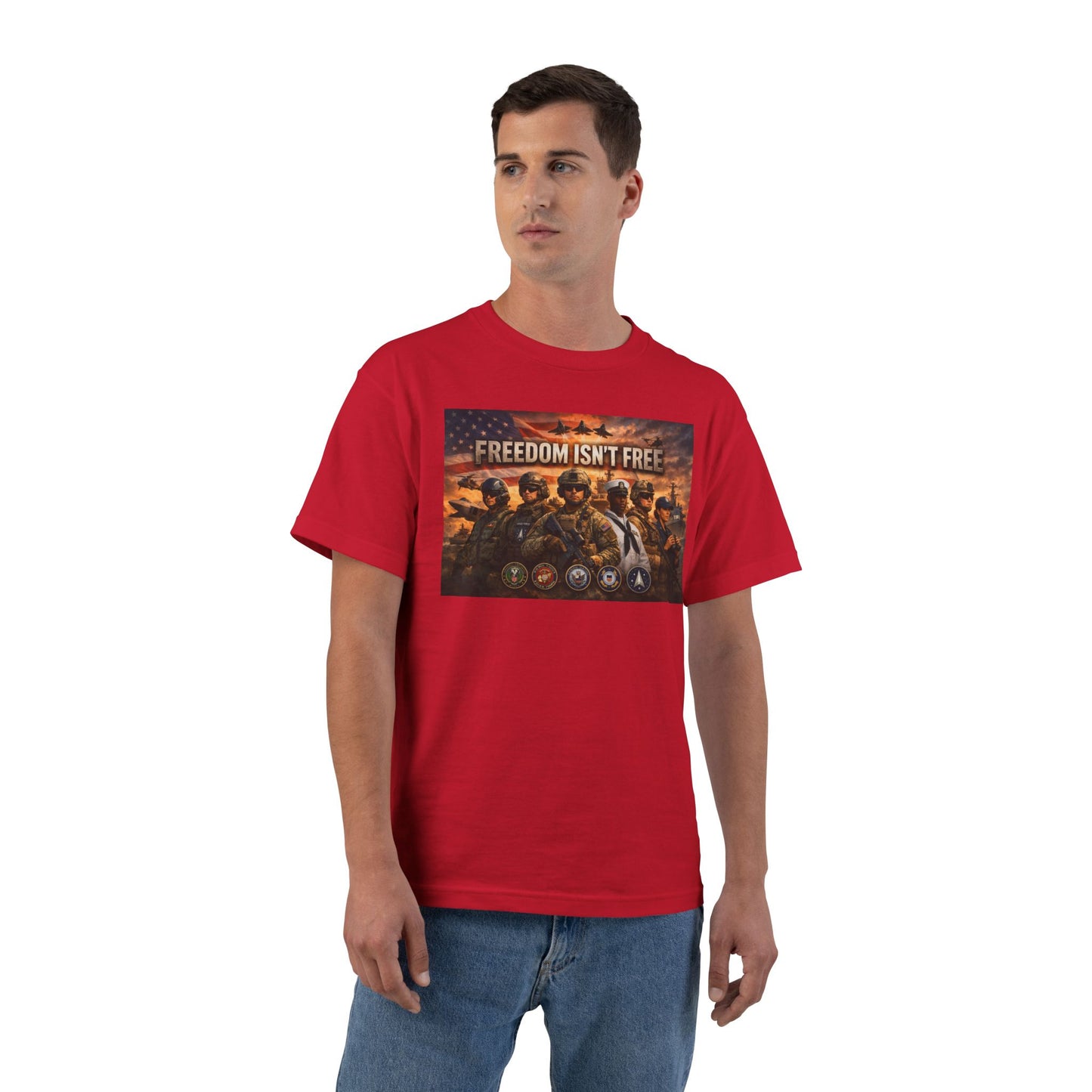Freedom Isn't Free Men's Short-Sleeve Crewneck Tee