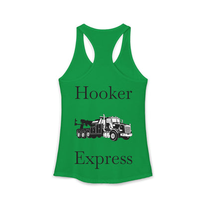 H**ker Express Heavy Tow Truck Women's Racerback Tank
