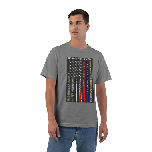 No One Fights Alone Men's Short-Sleeve Crewneck Tee