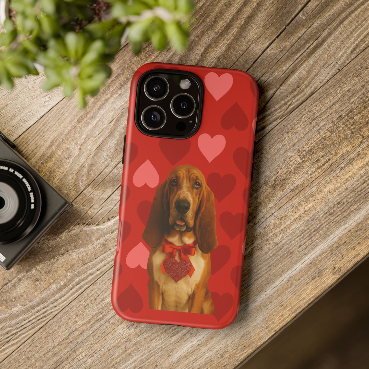 Cupid's Companion Basset iPhone Case