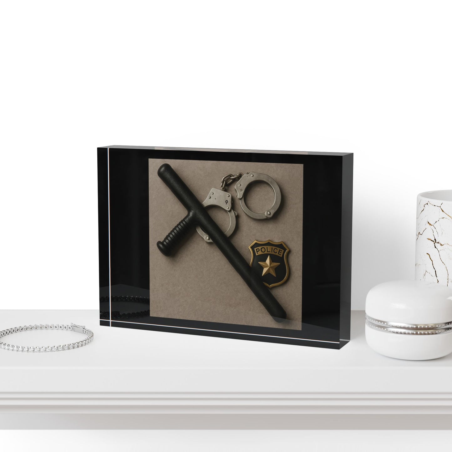 Law Enforcement Appreciation Acrylic Photo Block