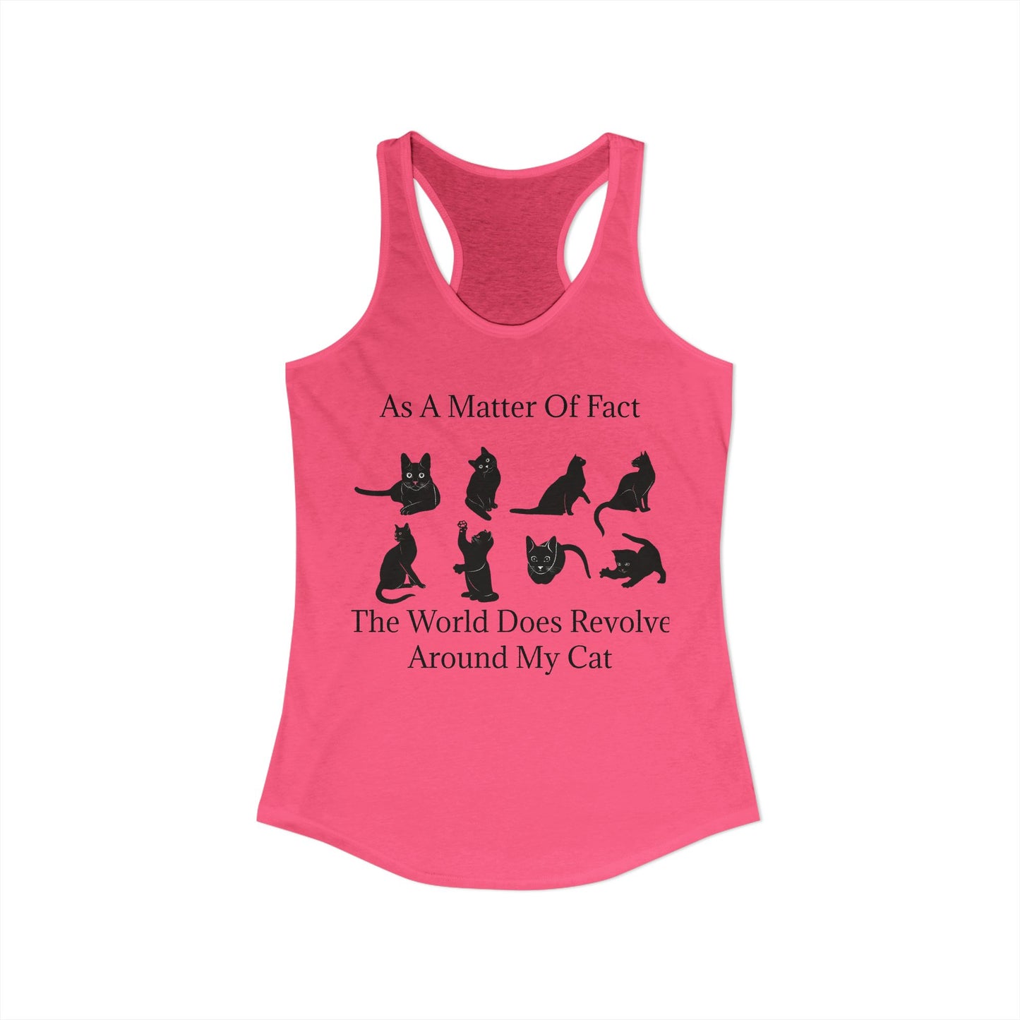 Matter Of Fact Cat Women's Racerback Tank