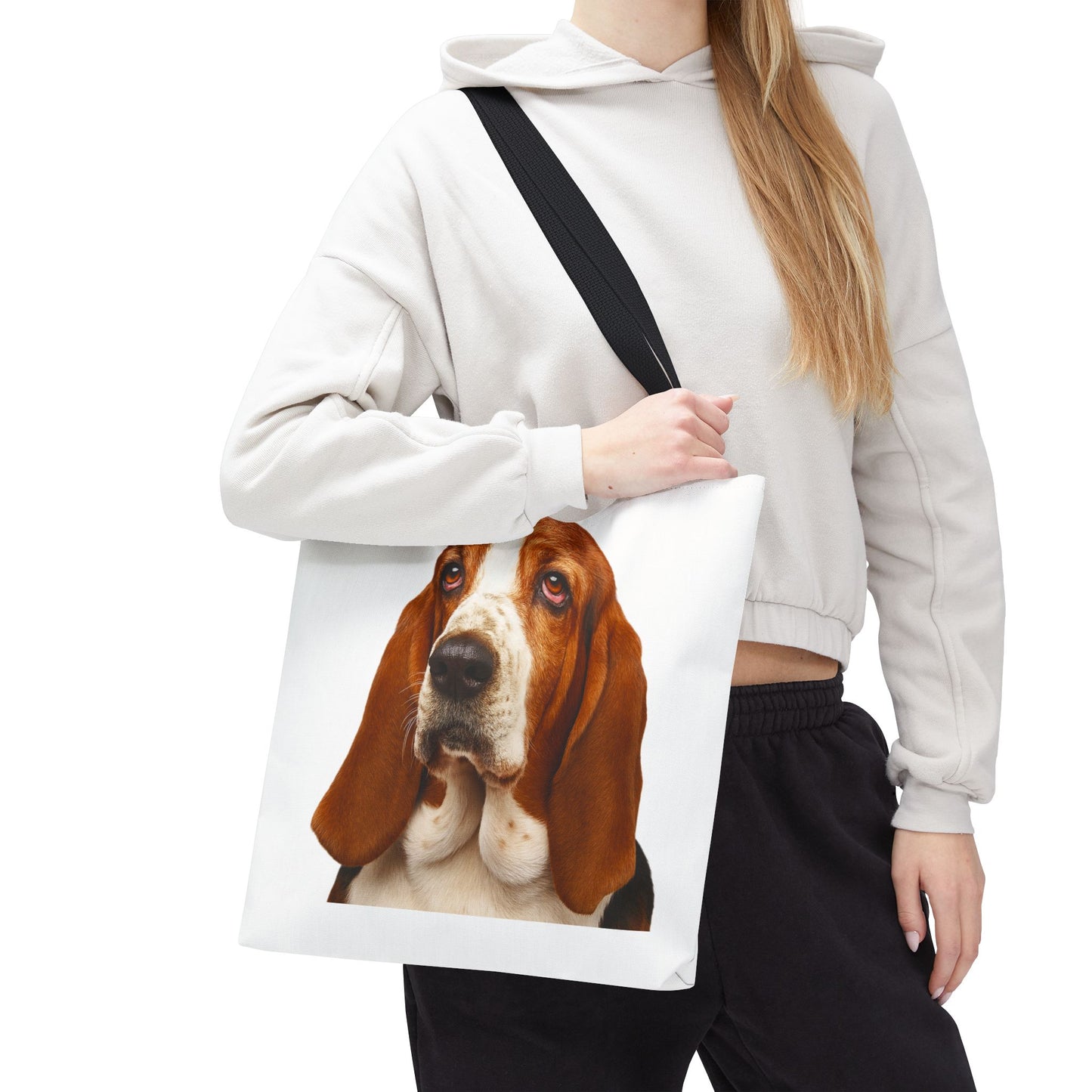Basset Head Tote Bag