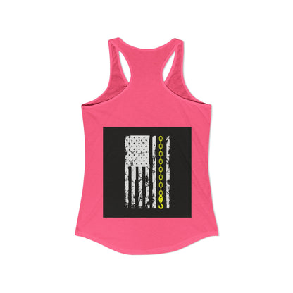 Thin Yellow Line Women's Racerback Tank