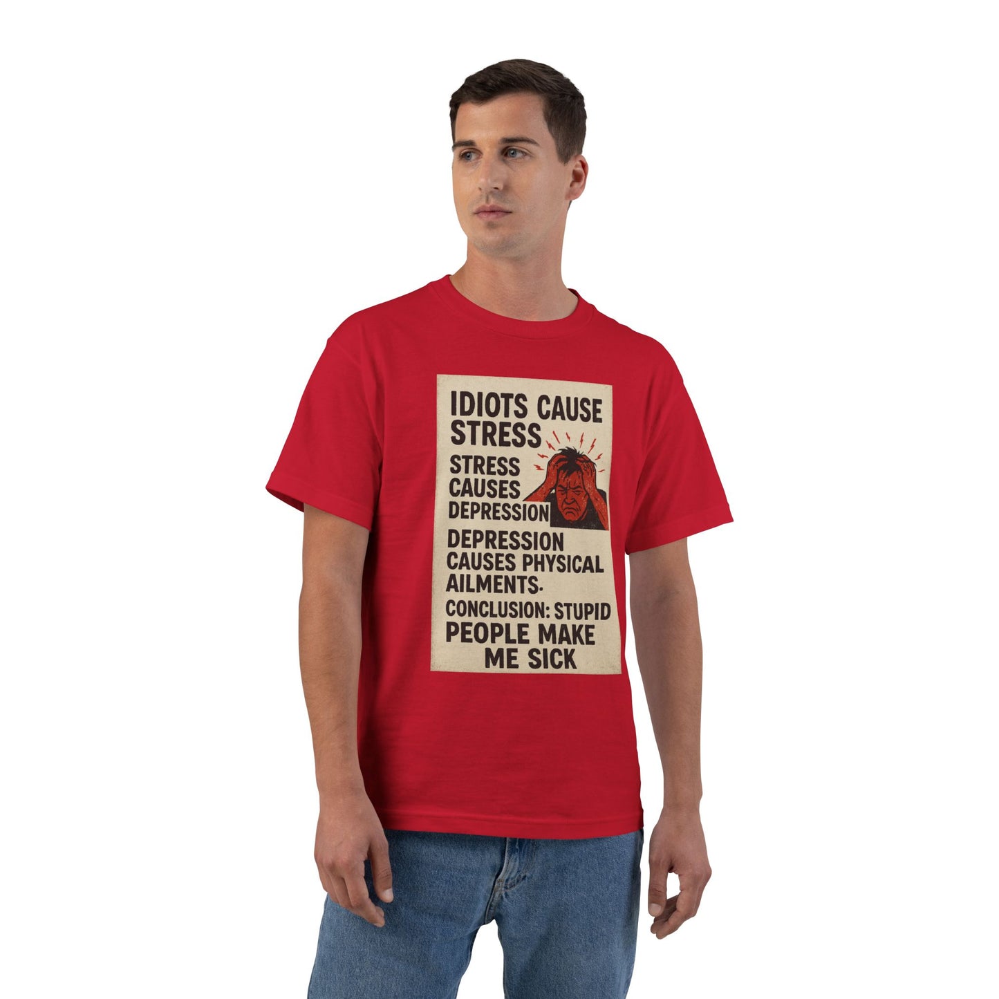 Stupid People Men's Short-Sleeve Crewneck Tee