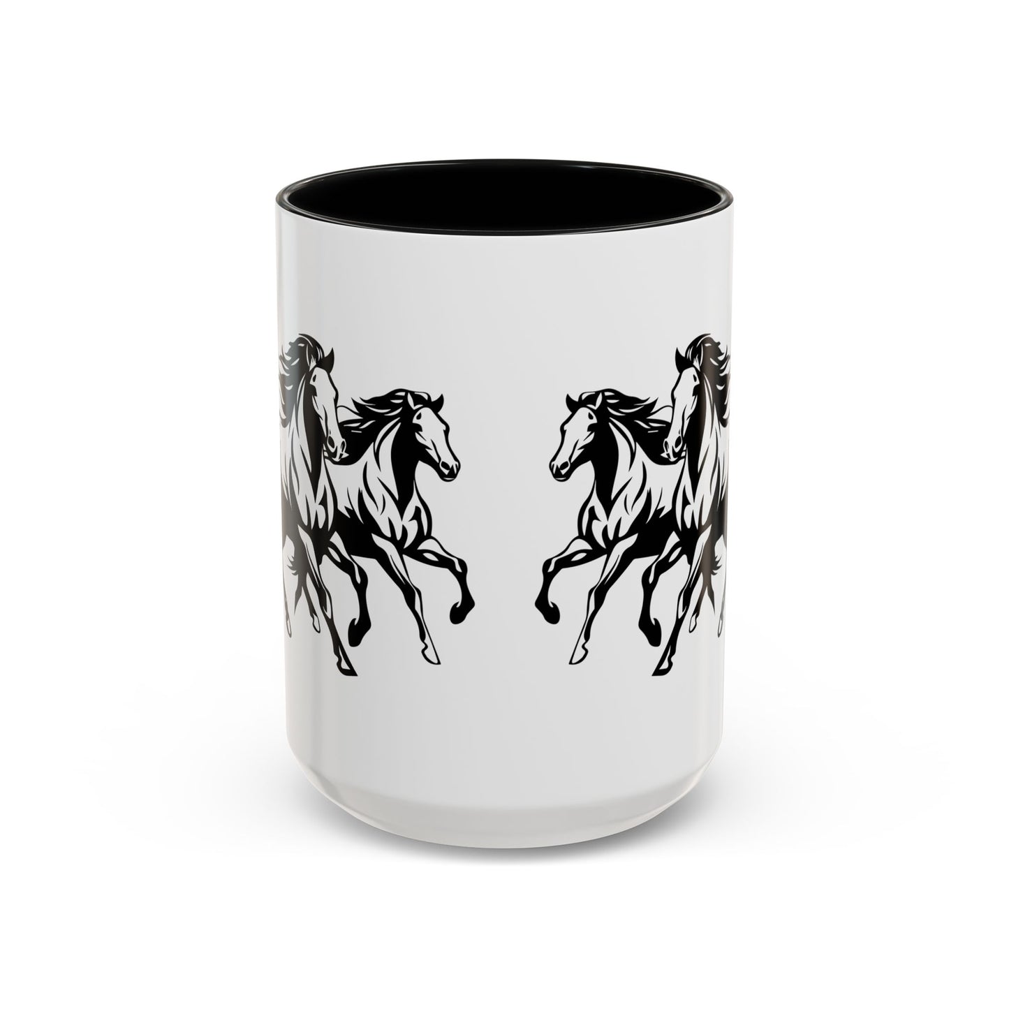 Horsin' Around 2-Tone Coffee Mug