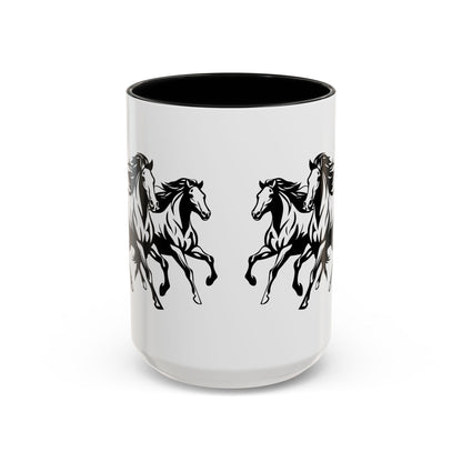 Horsin' Around 2-Tone Coffee Mug