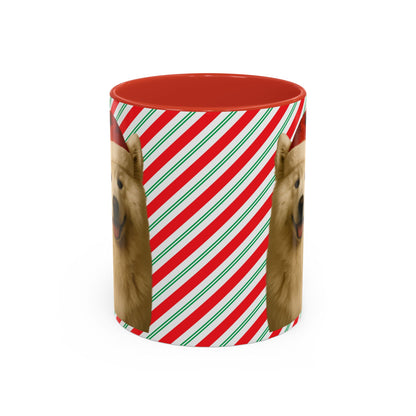 Santa Paws Samoyed 2-Tone Coffee Mug